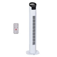 HOMCOM Ventilator tip Coloana Turn cu Telecomanda si Oscilatie, 3 Functii 3 Viteze, Timer 7.5 Ore, Ф20x78.5cm | Aosom Romania - 1