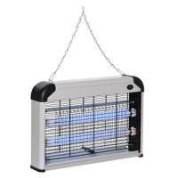 Lampa pentru Insecte Electrica 20W Outsunny, pentru 60m² Argintie | Aosom Romania - 1