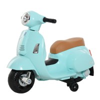 Motocicleta Electrica pentru Copii, Baterie 6V pentru Copii cu varste cuprinse intre 18-36 luni Verde 66.5x38x52cm HOMCOM | Aosom Romania - 1