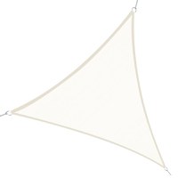 Outsunny Cort Parasolar Triunghiular, Protecție UV, Perfect pentru Spații Exterioare, Crem, 6x6x6m | Aosom Romania - 1