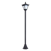 Outsunny Felinar de Gradina Led Panouri Solare, Negru, 120cm - 1