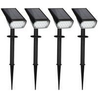 Outsunny Lampi de gradina , aplica de perete, lumina solara cu LED IP65 pentru exterior, cu 3 lumini de culoare | AOSOM RO - 1