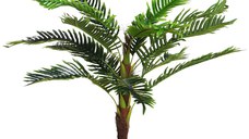 Outsunny Planta Artificiala Palmier Cycas Inaltime 123cm, Planta Artificiala cu Ghiveci Inclus, Decoratiune pentru Casa si Gradina | Aosom Romania