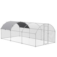 PawHut Cotet pentru pasari de curte galvanizat, Cusca pentru animale de companie, 2,8 x 5,7 x 2 m | Aosom RO - 1