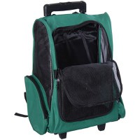 PawHut Trolley Rucsac pentru Animale de Companie Verde - 1