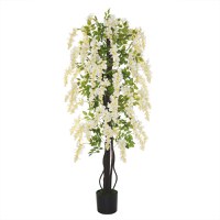 Plante artificiale inalte realista, 165 cm, Outsunny,alba | Aosom Romania - 1