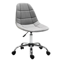 Scaun rotativ, ergonomic, Baza cu 5 roti, inaltime ajustabila, 59x59x81-91cm gri Vinsetto | Aosom RO - 1