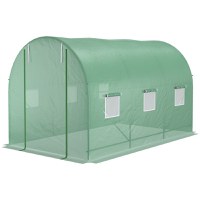 Sera de gradina cu acoperis rotunjit Outsunny 3.5x2x2m | Aosom RO - 1