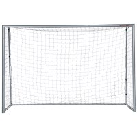 SPORTNOW Poarta de fotbal 10ft x 6,5ft, Plasa de fotbal pentru gradina cu tarusi de sol, montare rapida si simpla, Poarta pentru antrenament - 1