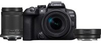 Aparat Foto D-SLR Canon EOS R10, 24.2 Mpx, Filmare 4k, procesor DIGIC X, Wi-Fi + RF-S 18-150mm S, F/4.5-6.3 + adaptor EF-EOS R (Negru) - 1