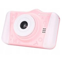 Aparat foto digital compact pentru copii AgfaPhoto Realikids Cam 2, include card micro SD de 8 GB (Roz) - 1