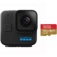 Camera video sport GoPro H11B MINI, 5.3K60, Bundle (Negru) - 1