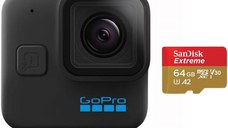 Camera video sport GoPro H11B MINI, 5.3K60, Bundle (Negru)