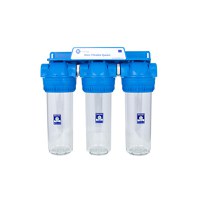 Sistem de filtrare Triplex transparent 10 in 3 etape Aquafilter FHPRCLx-3B-TRIPLE - 1