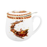 Cana 430ml cu infuzor SANTA ON SLEIGH - 2