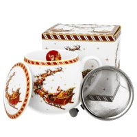 Cana 430ml cu infuzor SANTA ON SLEIGH - 1