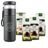 Pachet Termos Brew2Go Negru + Ceaiuri 5 O'Clock Tea Energizante - 1