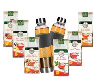 Winter Family Fruit Kit by 5 O'Clock Tea (2 Sticle cu Infuzor+6 ceaiuri 5 O'ClockTea) - 1