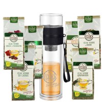 Winter Warmth Green Kit (Sticla BrewTravel + 6 ceaiuri verzi) - 1