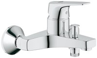 Baterie baie cadă Grohe BauFlow, montare pe perete, crom-23756000 - 1