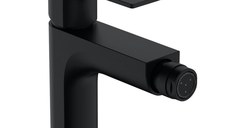 Baterie bideu Hansgrohe Rebris E, cu ventil Pop-Up, marimea M negru mat - 72211670