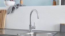 Baterie bucatarie Grohe Classic,furtune flexibile, pipa pivotanta,crom-31535001