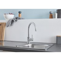 Baterie bucatarie Grohe Classic,furtune flexibile, pipa pivotanta,crom-31535001 - 1