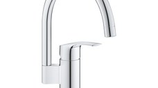 Baterie bucatarie Grohe Eurosmart 2021, pipa pivotanta,crom-33202003