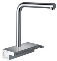 Baterie bucatarie Hansgrohe Aquno Select M81 250, dus extractibil, 2 jeturi, sBox, strecuratoare multifunctionala, crom - 73830000 - 1