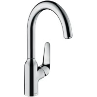 Baterie bucatarie Hansgrohe Focus M42, 3/8'', pipa inalta, monocomanda, pivotanta, crom - 71802000 - 1