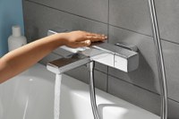 Baterie cada cu termostat Hansgrohe Ecostat E, lungime 204 mm, crom-15774000 - 1