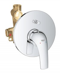 Baterie cada/dus Grohe Start Curve, montaj incastrat, monocomanda, diverter, cartus ceramic, crom-29115000 - 1