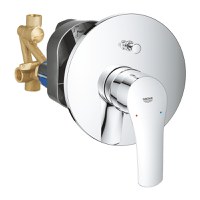 Baterie cada Grohe Eurosmart, incastrata, diverter, 2 iesiri, cartus ceramic, monocomanda, crom - 33305003 - 1