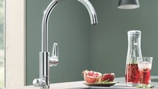 Baterie de bucatarie Grohe BauCurve Blue Pure, monocomanda, pipa inalta, fara filtru, crom - 31723000