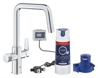 Baterie de bucatarie Grohe Blue Pure Start, filtrare apa, pipa inalta, 3000 l filtru inclus, crom - 30594000 - 1