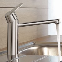 Baterie de bucatarie Grohe Get, monocomanda, pipa medie, crom - 30196000 - 1