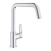 Baterie de bucatarie Grohe Start , pipa inalta, tip U, pivotanta,crom-30470000 - 1