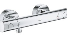 Baterie dus Grohe Precision Get, cu termostat, aparenta, anti-oparire, EcoButton, crom - 34773000