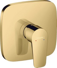 Baterie dus Hansgrohe Talis E montaj incastrat, polished gold optic - 71765990 - 1