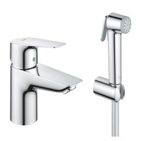 Baterie lavoar cu functie de bideu Grohe BauEdge model 2022,furtunuri flexibile, crom-23757001 - 1