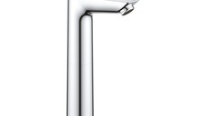 Baterie lavoar Grohe BauEdge XL, montare blat, crom,furtune flexibile-23761001