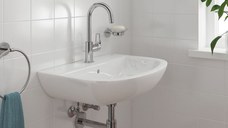 Baterie lavoar Grohe Bauloop 23763001, 3/8'', monocomanda, marimea L, pivotanta, Crom