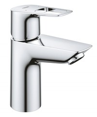 Baterie lavoar Grohe Bauloop, marimea S, crom, furtunuri flexibile, fara evacuare - 23337001 - 1