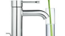 Baterie lavoar Grohe Essence New marimea S,furtune flexibile,crom-23589001