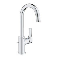 Baterie lavoar Grohe Eurosmart L, 3/8'', pivotanta, monocomanda, ventil cu tija, crom - 23537003 - 1