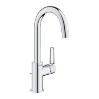 Baterie lavoar Grohe Start, marimea L, monocomanda, cartus ceramic, evacuare cu tija, pivotanta, crom - 23554002 - 1