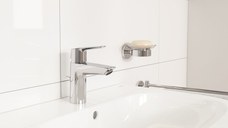 Baterie lavoar Grohe Start, marimea S, monocomanda, cartus ceramic, evacuare cu tija, crom- 24209002