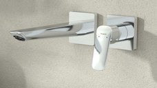 Baterie lavoar Hansgrohe Logis Fine, 1/2'', montare pe perete, si pipa 205 mm, necesita corp ingropat, crom - 71256000