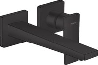 Baterie lavoar Hansgrohe Metropol de perete, pipa 225 mm, fara ventil, negru mat - 32526670 - 1