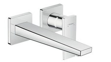 Baterie lavoar Hansgrohe Metropol de perete, pipa 225mm, fara ventil, crom - 32526000